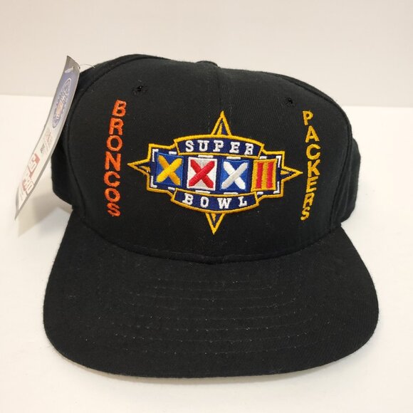 NWT VTG New Era Hat Super Bowl 32 XXXII 1998 Denver Broncos Green Bay Packers - Picture 1 of 6
